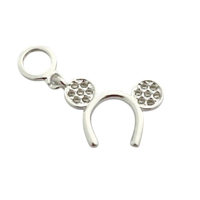 BERLOQUE TIARA MINNIE CRAVEJADA PRATA 925