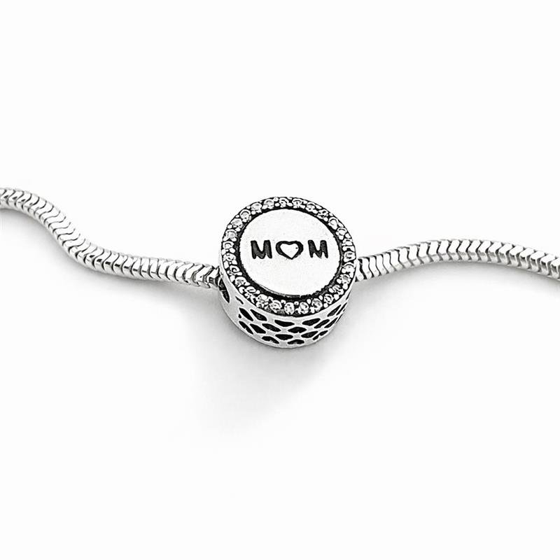 BERLOQUE MOM CRAVEJADO PRATA 925 COM BANHO DE RODIO