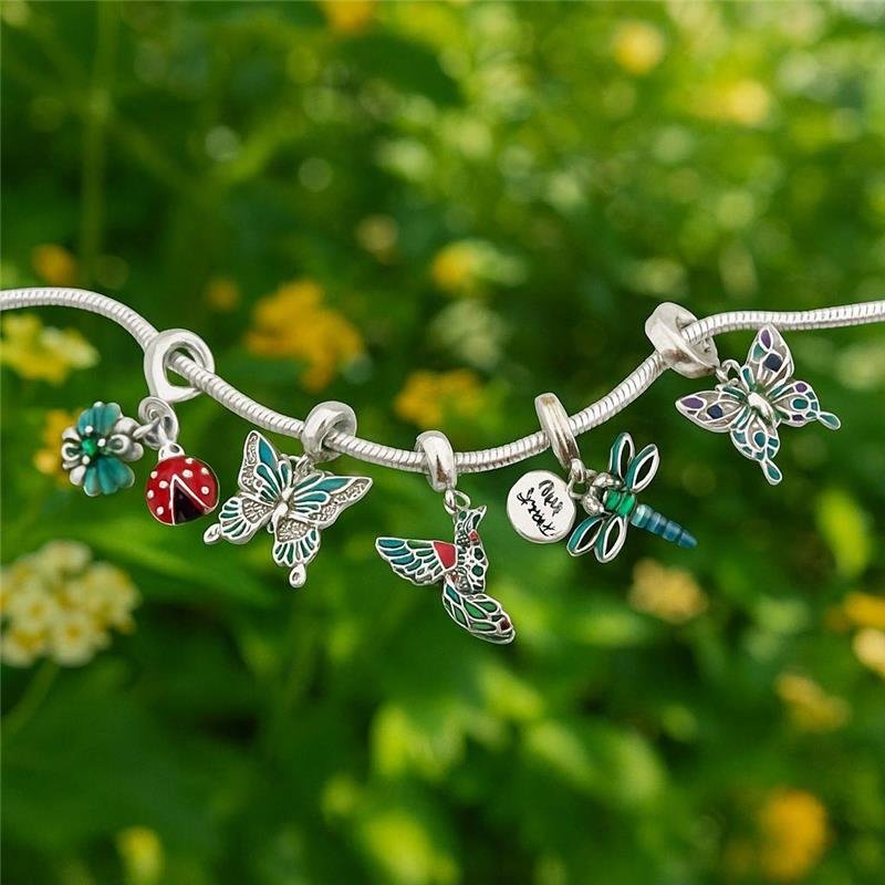 BERLOQUE BORBOLETA ZIRCÔNIAS PRATA 925