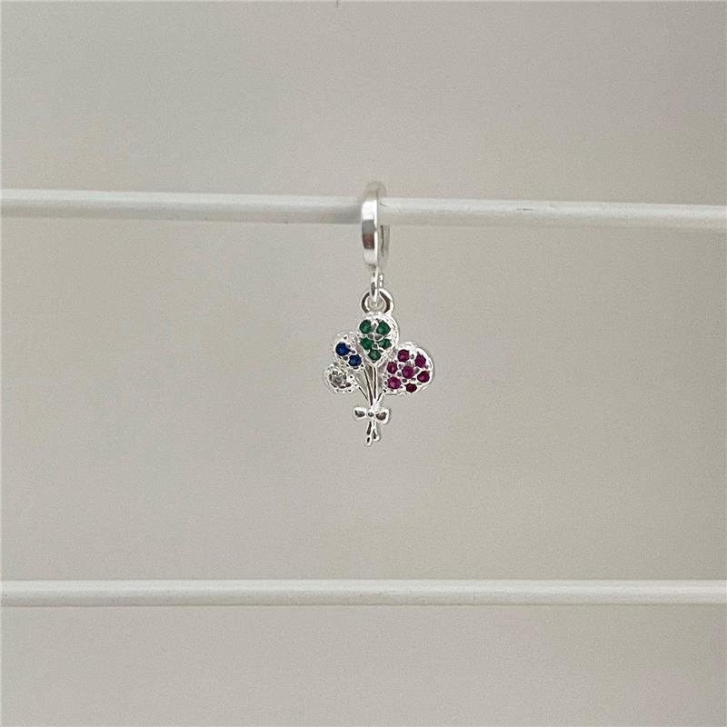 BERLOQUE BALÃO CRAVEJADO PRATA 925