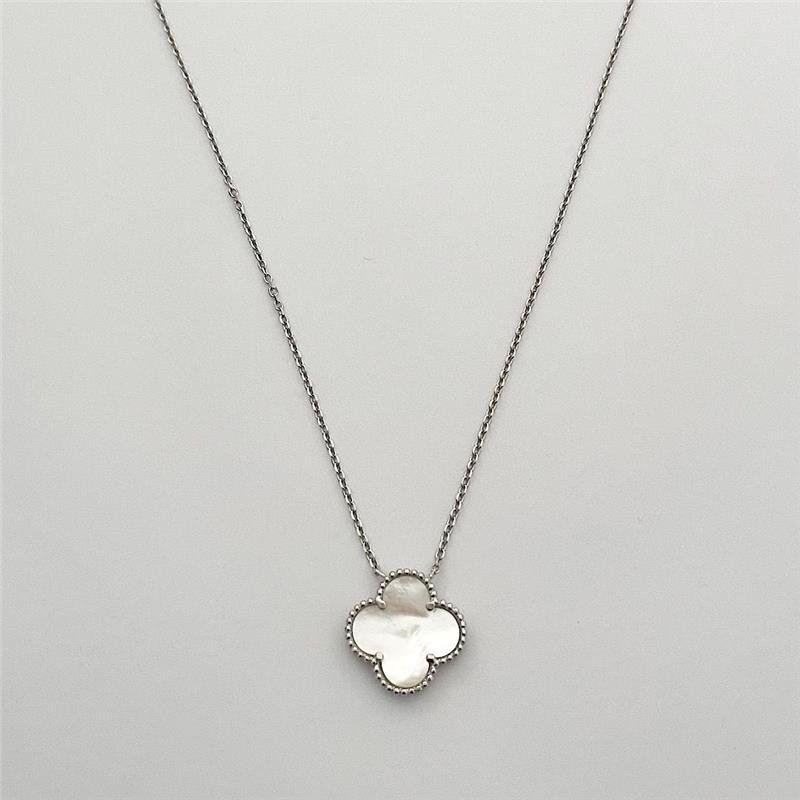COLAR INSPIRAÇÃO VANCLEEF MADRE PRATA 925