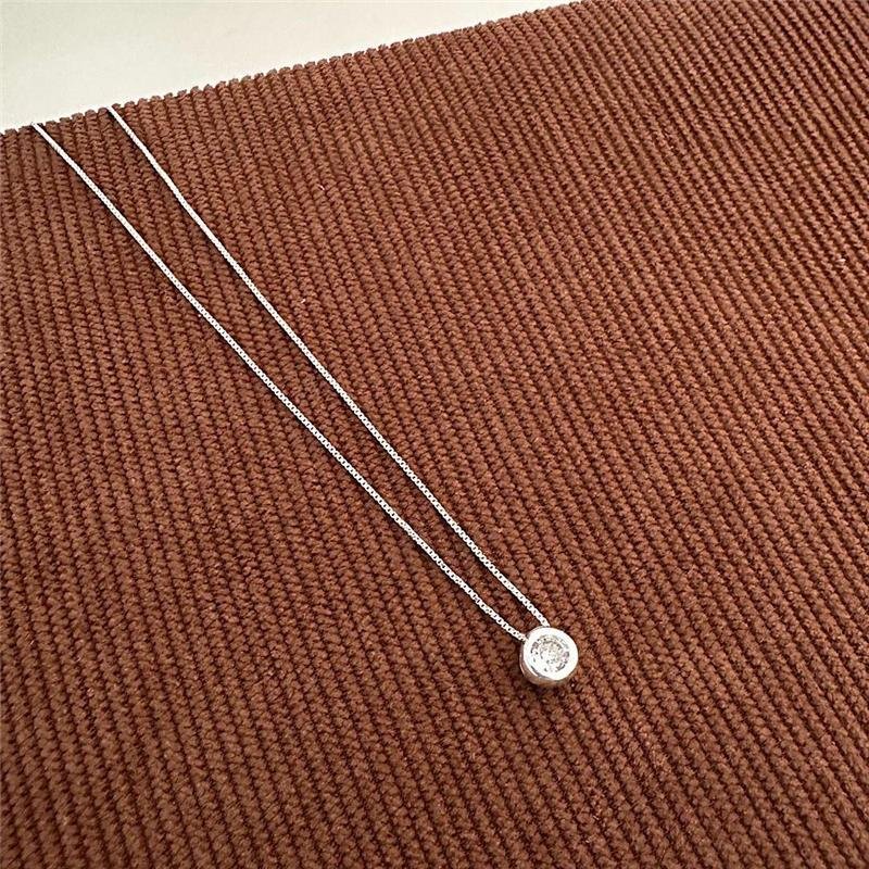 COLAR PONTO DE LUZ REDONDO GALERIA PRATA 925