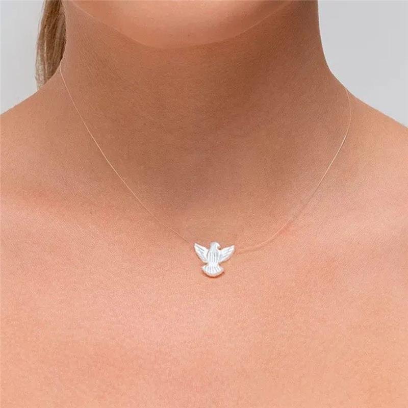 COLAR SILICONE DIVINO MADRE FECHO PRATA 