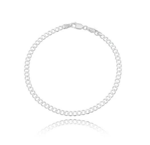 PULSEIRA GRUMET 4MM PRATA ITALIANA 925