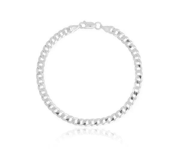 PULSEIRA GRUMET 5MM PRATA ITALIANA 925