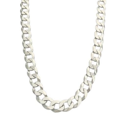 CORRENTE GRUMET 14MM 60CM FECHO GAVETA PRATA 925