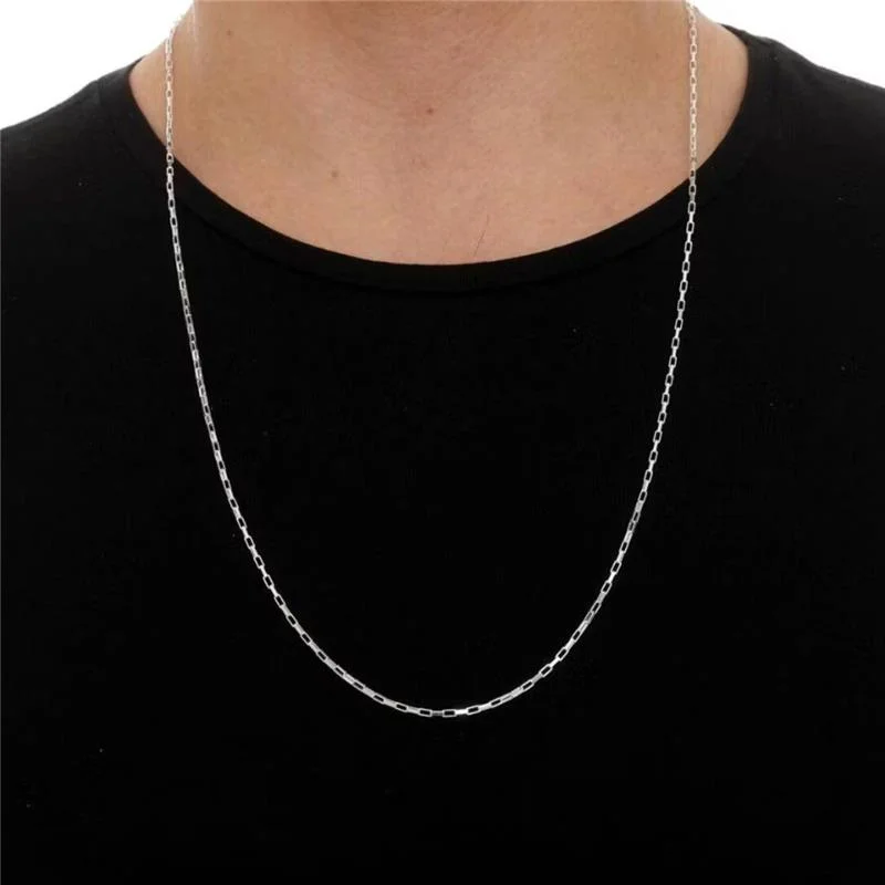 CORRENTE CARTIER FINA 70CM PRATA 925