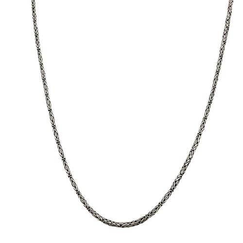CORRENTE PONTO PERUANO 55CM PRATA BALI 925