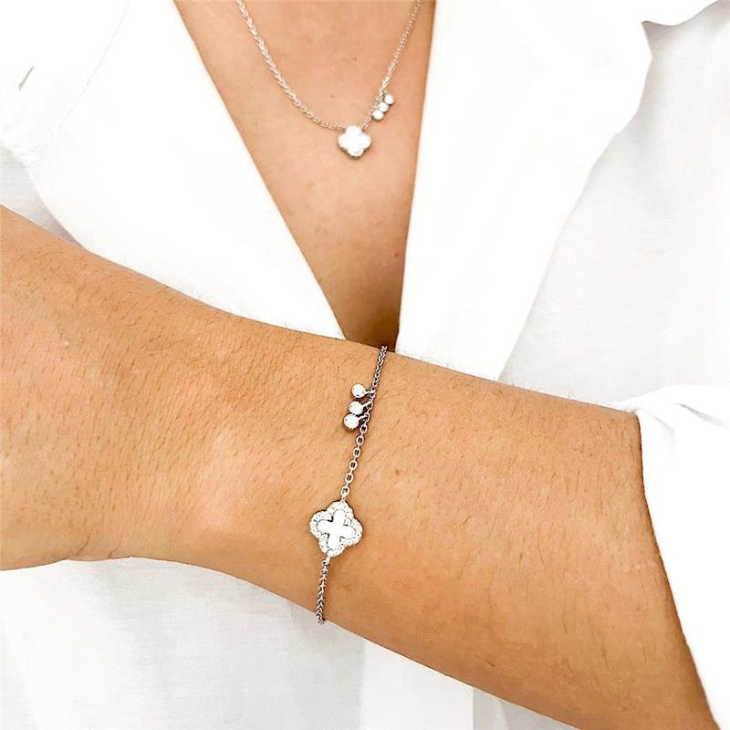 CONJUNTO INSPIRAÇÃO MADREPEROLA PRATA 925