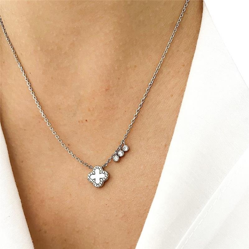 CONJUNTO INSPIRAÇÃO MADREPEROLA PRATA 925
