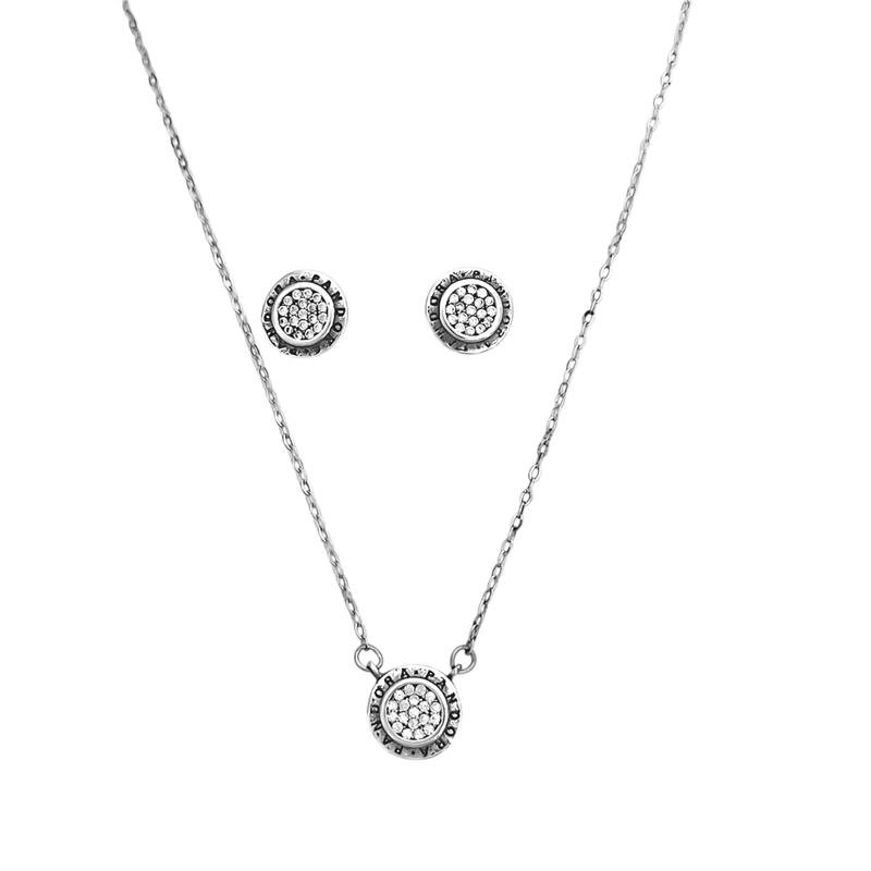 CONJUNTO INSPIRAÇÃO PANDORA PRATA BALI 925