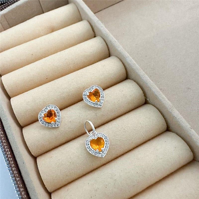 CONJUNTO ZIRCÔNIAS APEROL PRATA 925