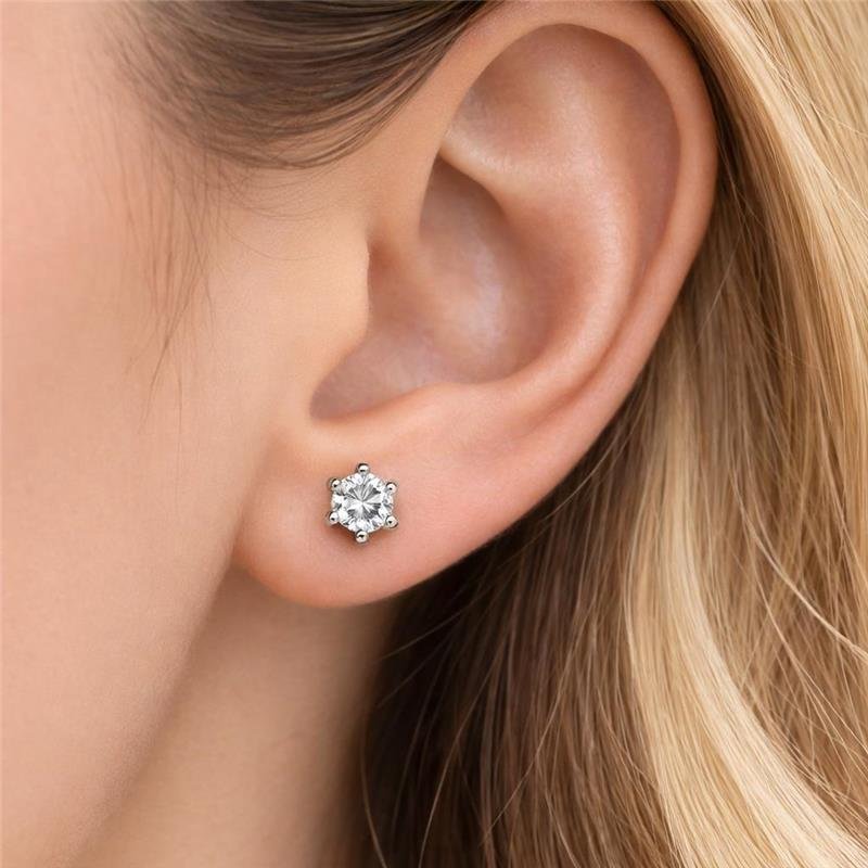 BRINCO MOISSANITE PONTO DE LUZ 4MM 6 GA