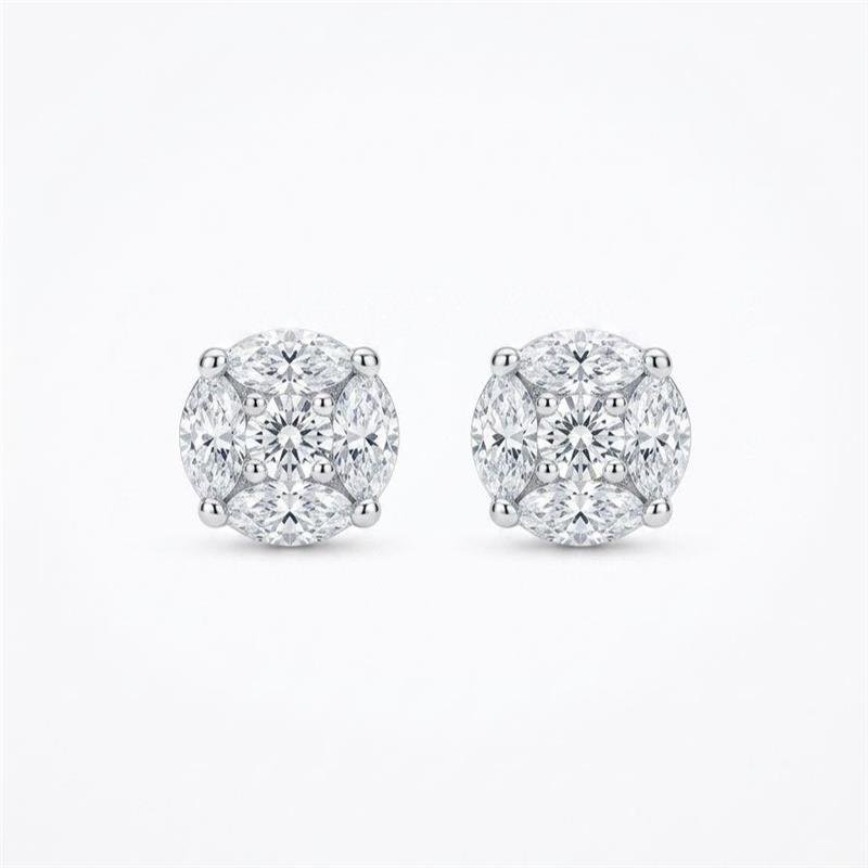 BRINCO MOISSANITE ILLUSION 10MM PRATA 925