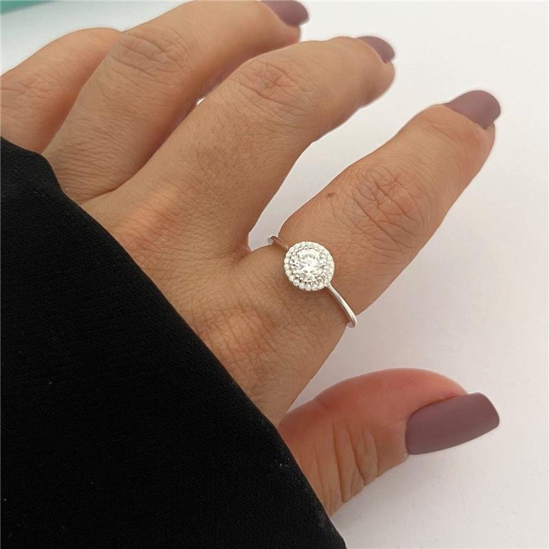 ANEL MOISSANITE PIZZA 5.5 MM PRATA 925