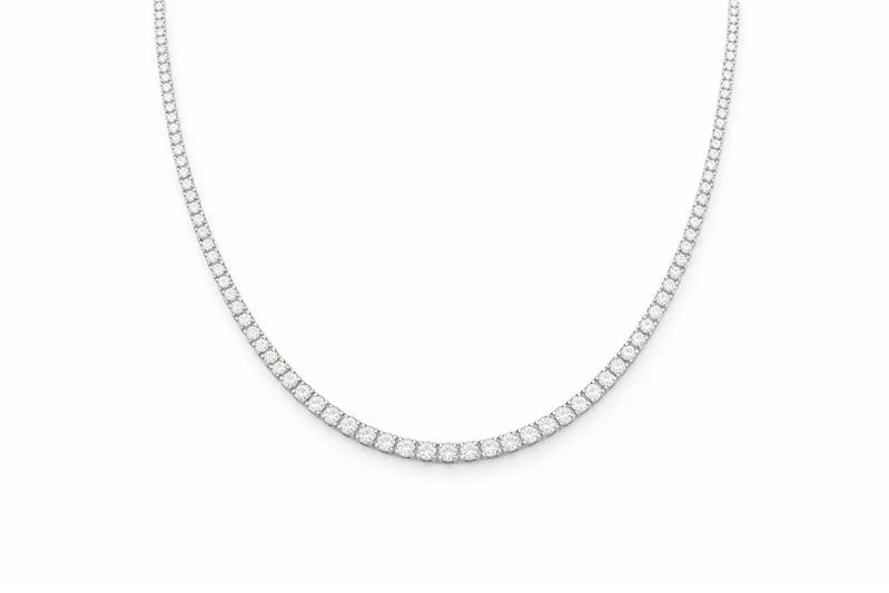 COLAR RIVIERA MOISSANITE 40 CM 2MM 4 GARRAS PRATA 925