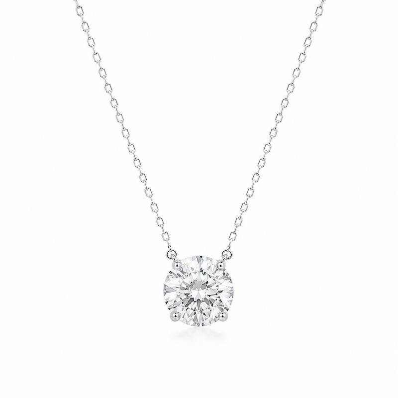 COLAR PONTO DE LUZ MOISSANITE 10MM PRATA 925