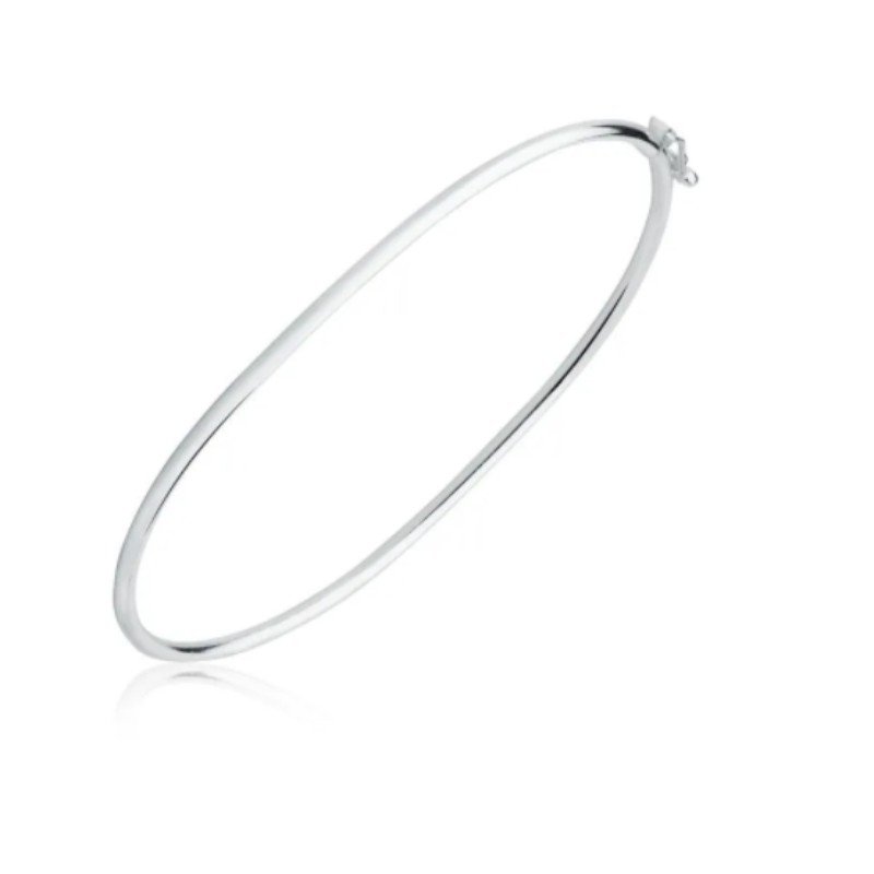 BRACELETE OVAL FINO PRATA 925
