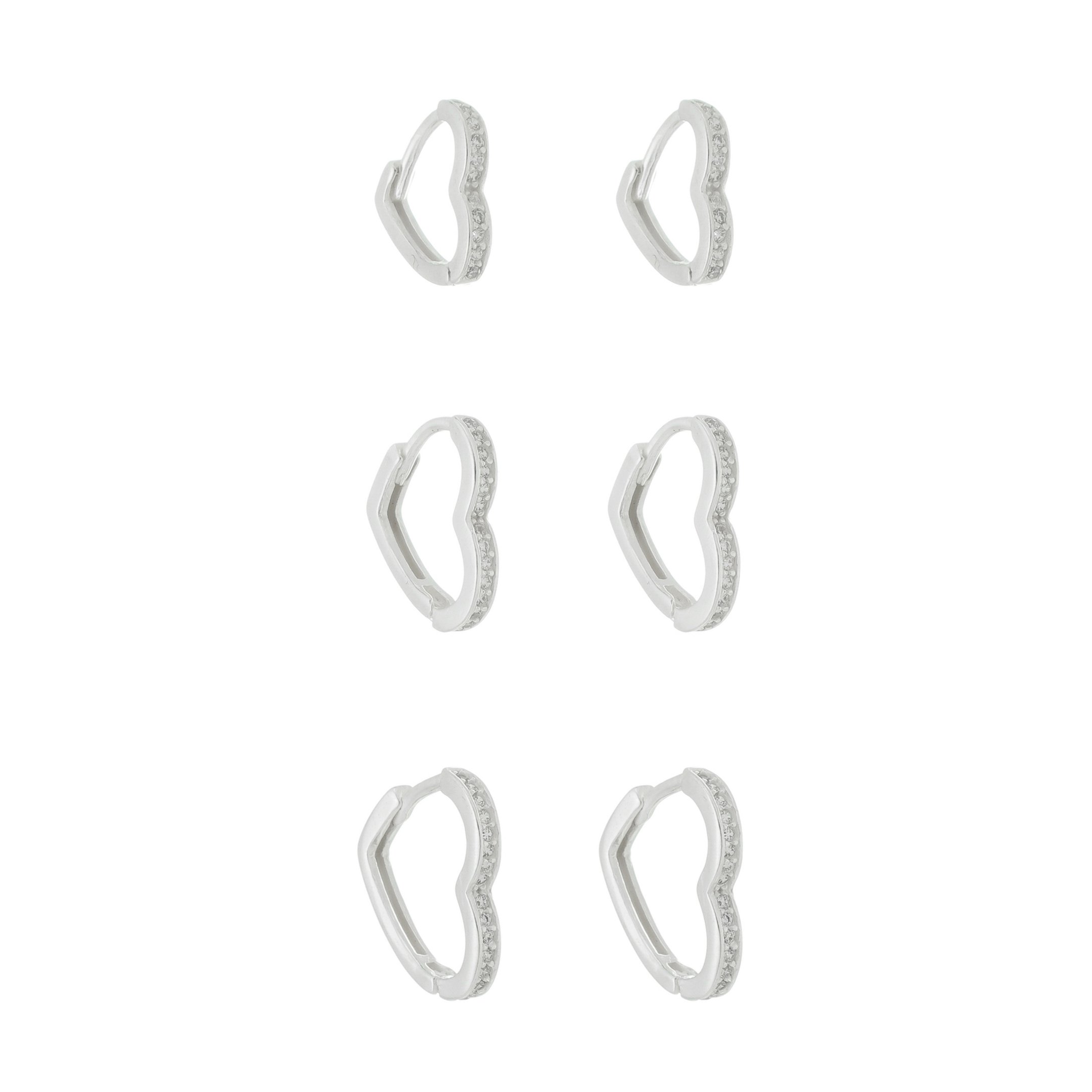 BRINCO ARGOLA CLICK CORAÇÃO G PRATA 925