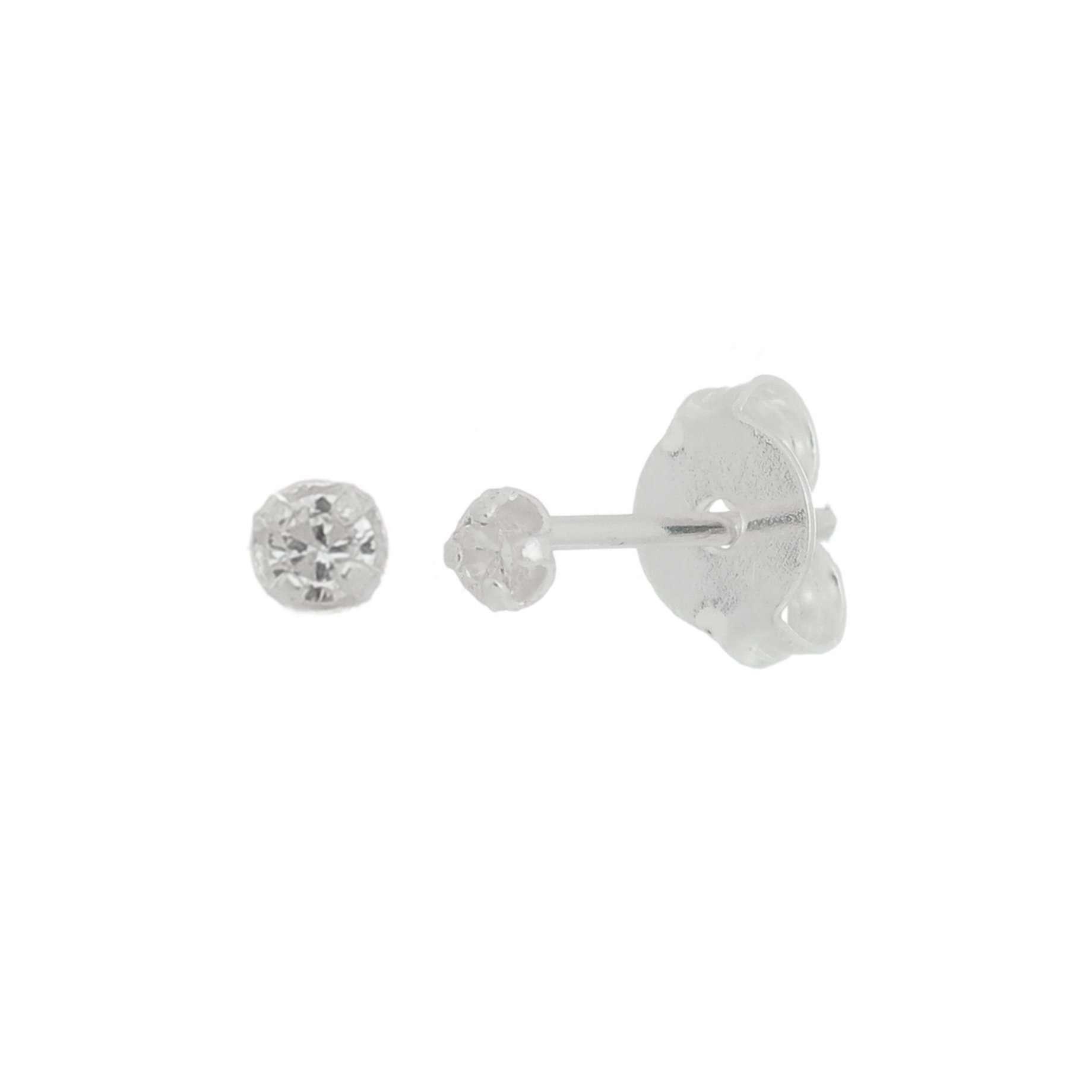 BRINCO PONTO DE LUZ 2MM PRATA 925