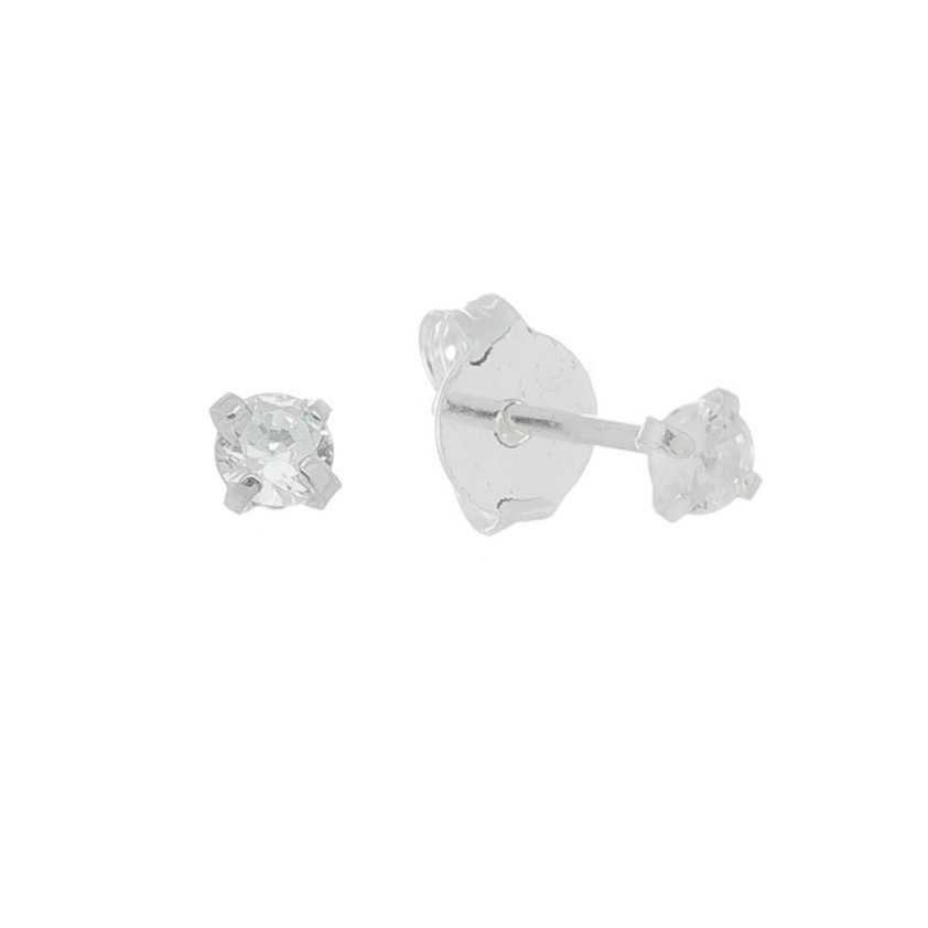BRINCO PONTO DE LUZ 3MM PRATA 925