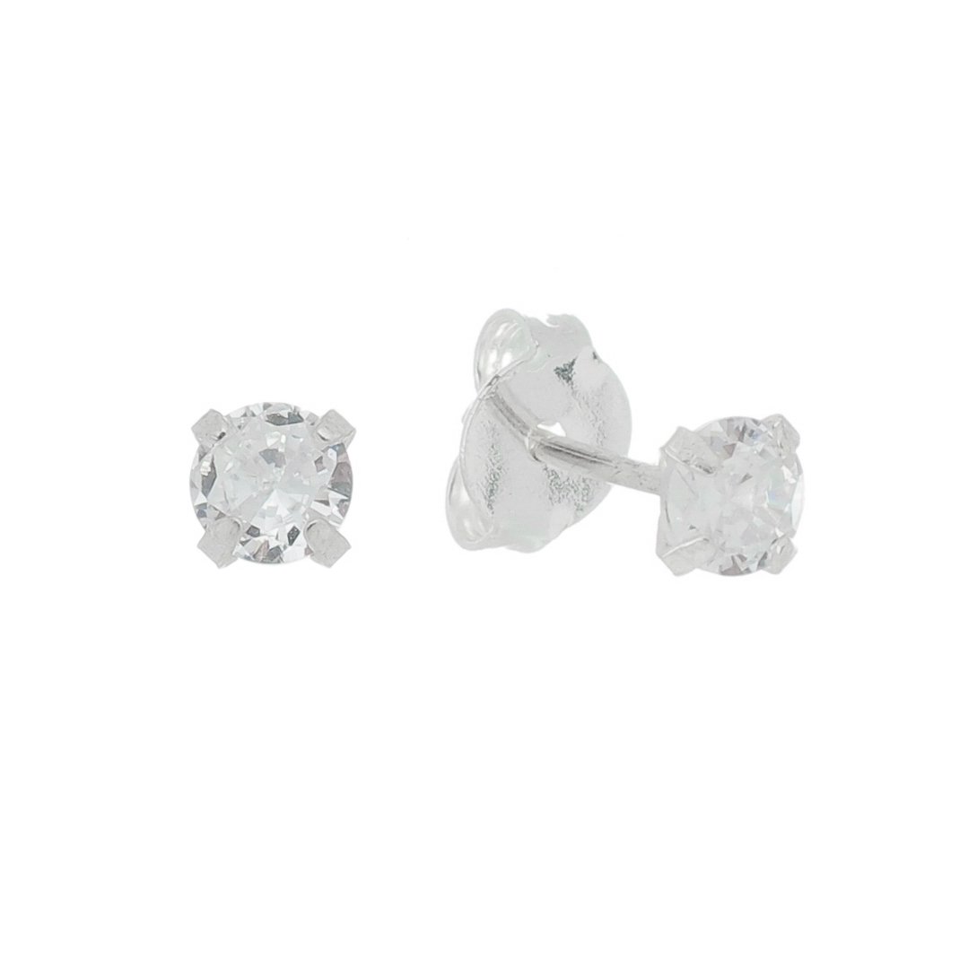 BRINCO PONTO DE LUZ 4MM PRATA 925