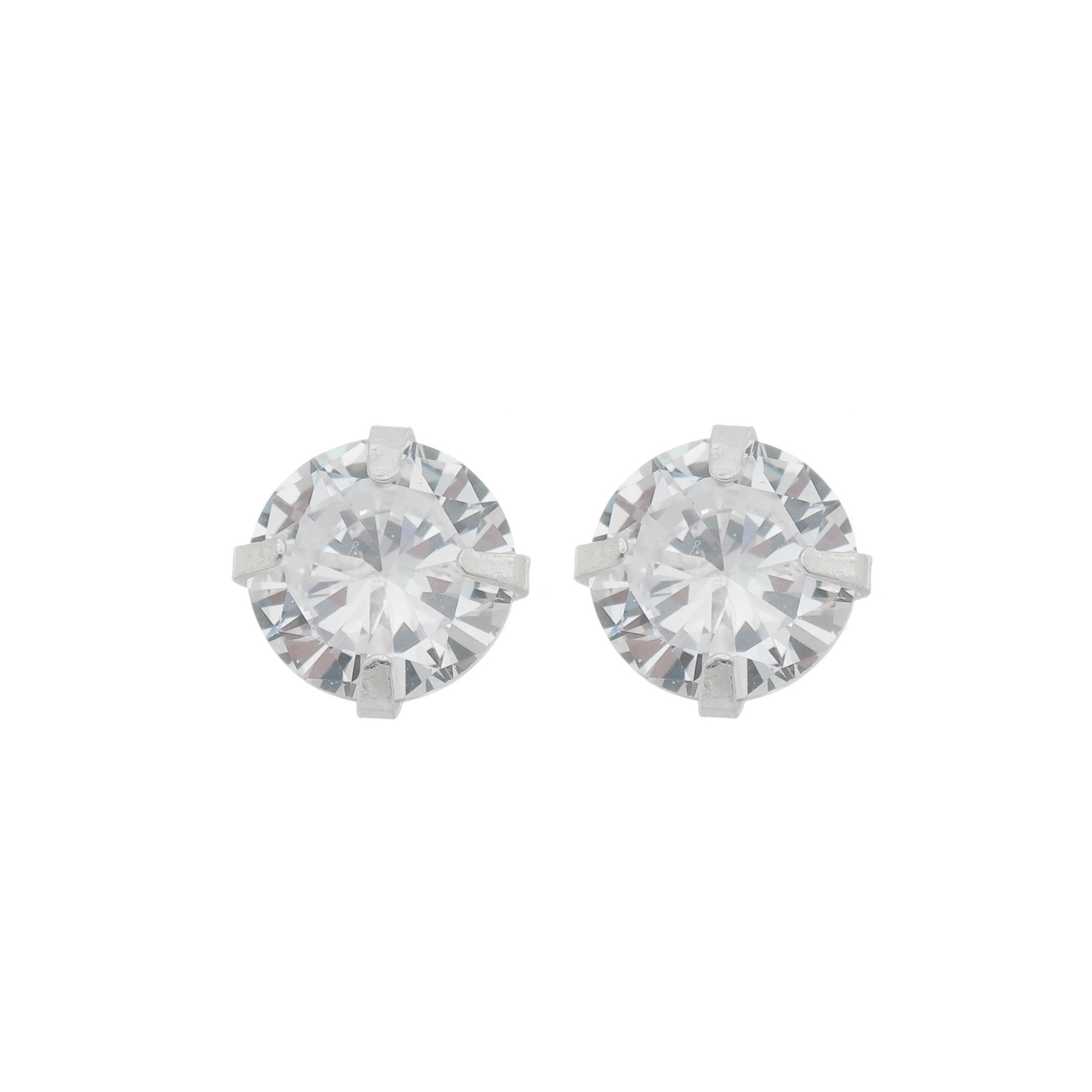 BRINCO PONTO DE LUZ 8MM PRATA 925