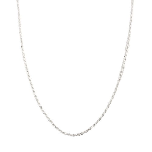 CORRENTE CORDÃO BAIANO 45CM PRATA 925