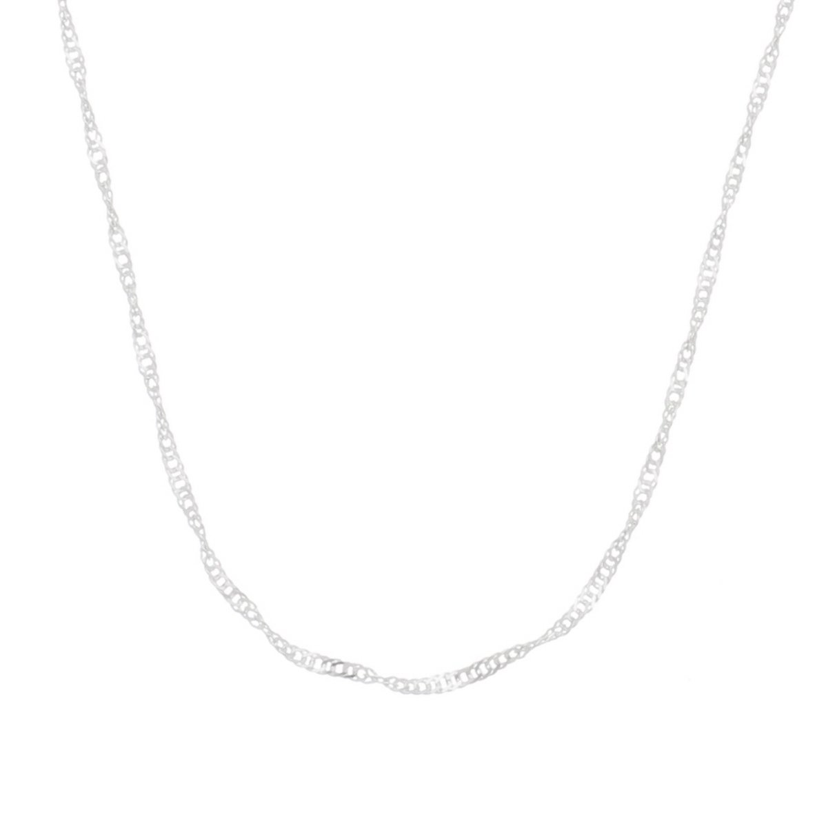 CORRENTE SINGAPURA 45CM PRATA 925