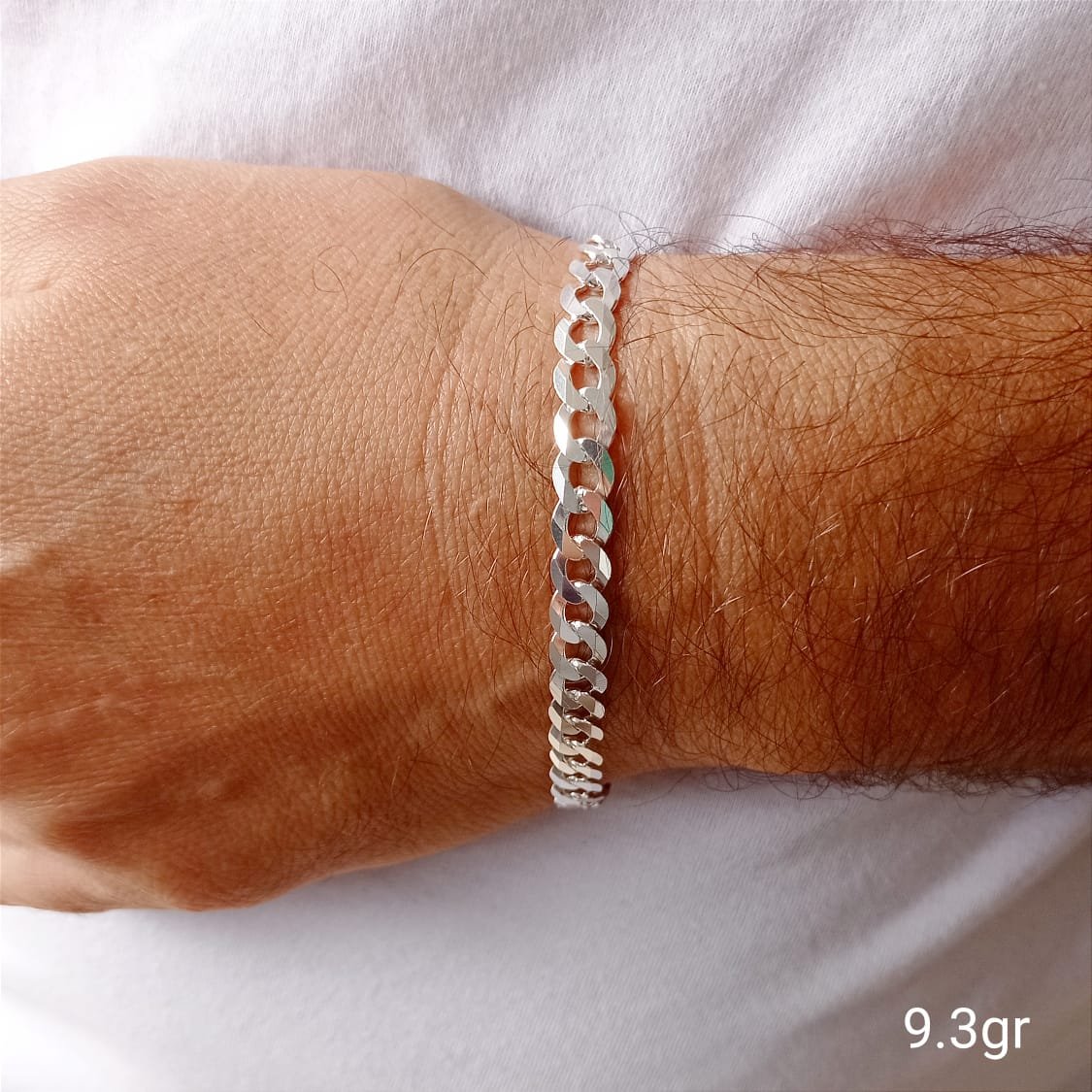 PULSEIRA GRUMET 7MM PRATA ITALIANA 925