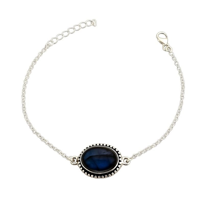 PULSEIRA LABRADORITA PRATA 925