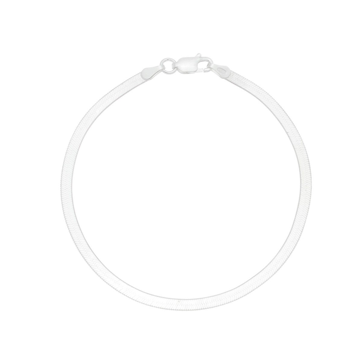PULSEIRA LAMINADA 3MM PRATA 925